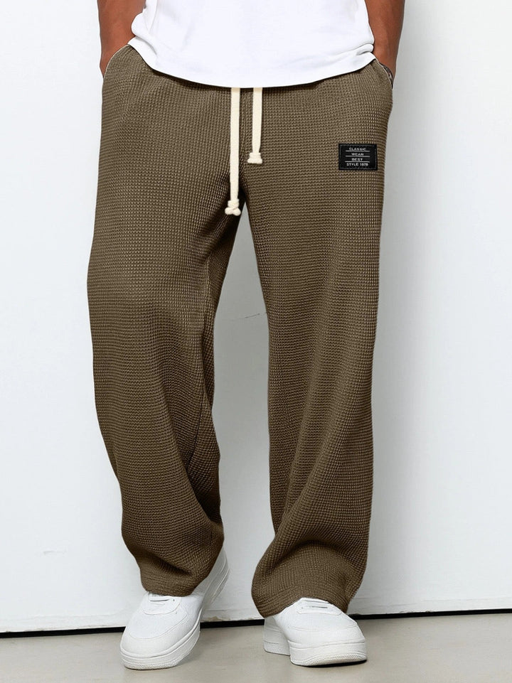 Men's Sam Relaxed Fit Lounge Trousers – Soft Waffle Comfort – view 9
