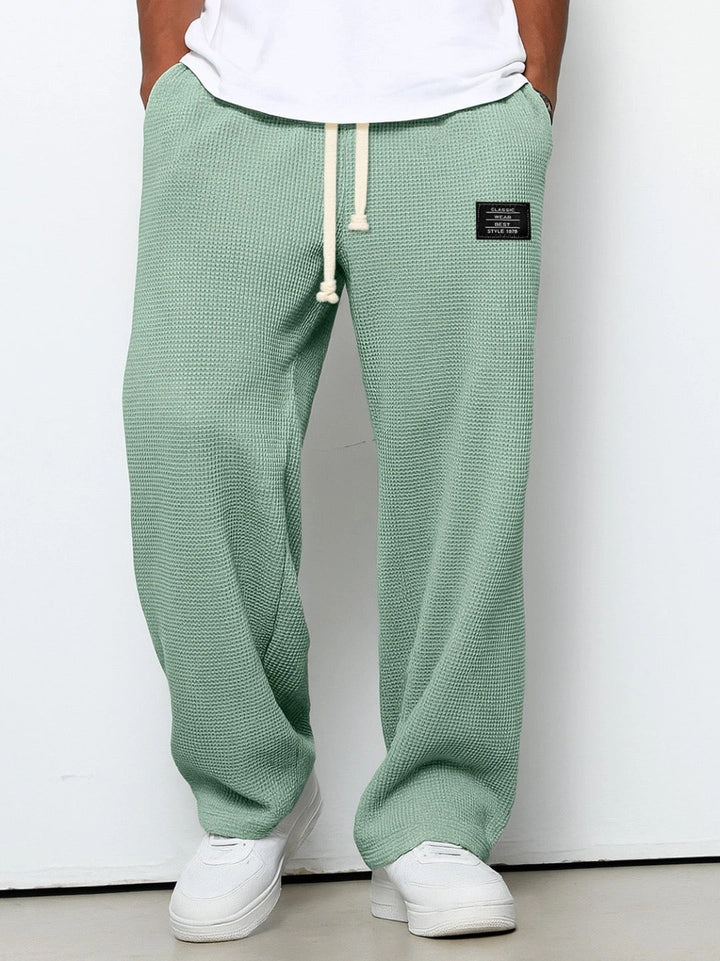 Men's Sam Relaxed Fit Lounge Trousers – Soft Waffle Comfort – view 6