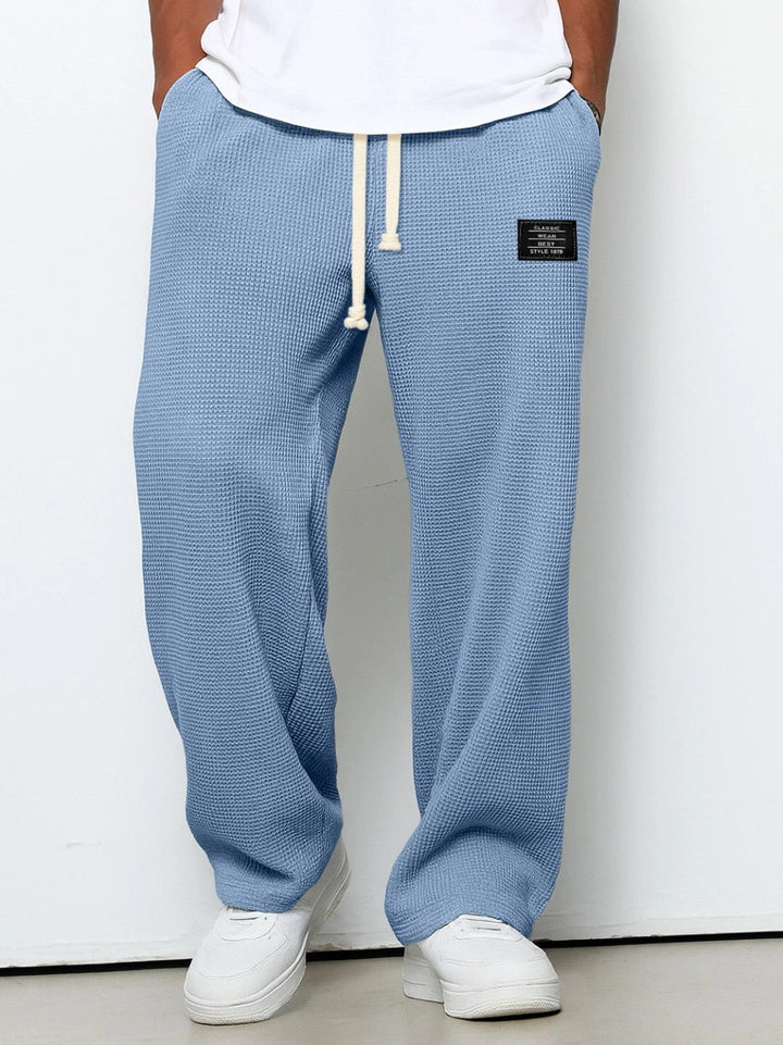 Men's Sam Relaxed Fit Lounge Trousers – Soft Waffle Comfort – view 2