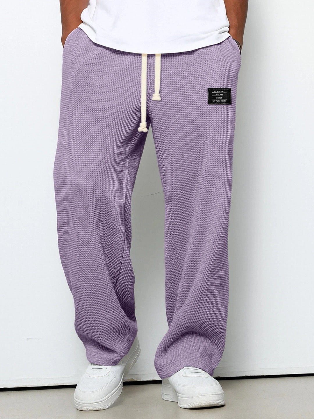 Men's Sam Relaxed Fit Lounge Trousers – Soft Waffle Comfort – view 11
