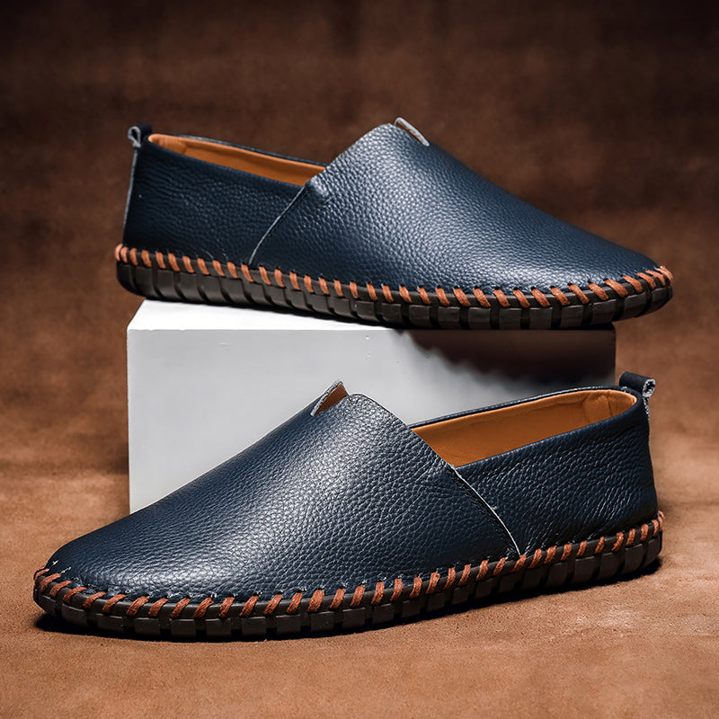 Men's Leather Loafers – Classic Slip-On Smart Casual Shoes – view 5