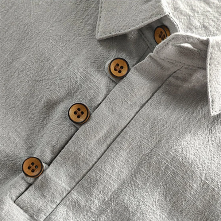 Men's Linen Cotton Polo Shirt – Massimo Cool Summer Comfort – view 7