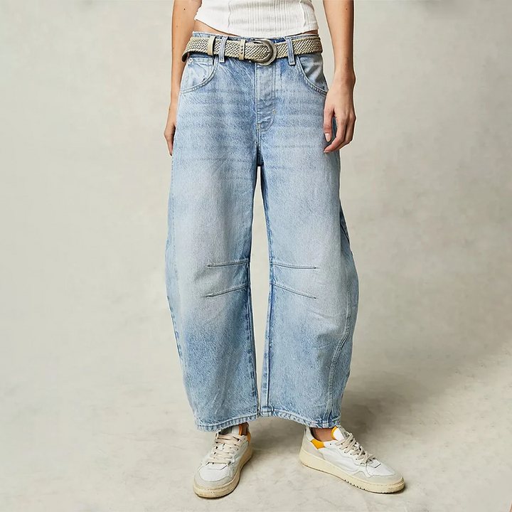 Women's Wide-Leg Stretch Denim Jeans – Relaxed Everyday Fit – view 8
