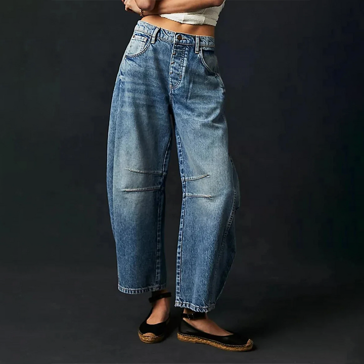 Women's Wide-Leg Stretch Denim Jeans – Relaxed Everyday Fit – view 7