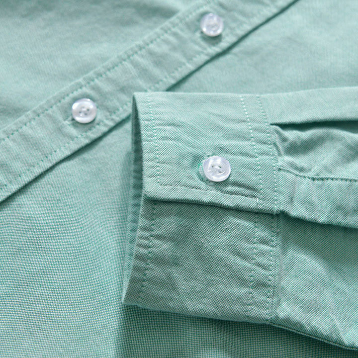Men's Cotton Shirt – Versatile Button-Front Smart Casual Layer – All 5 Colours Bundle