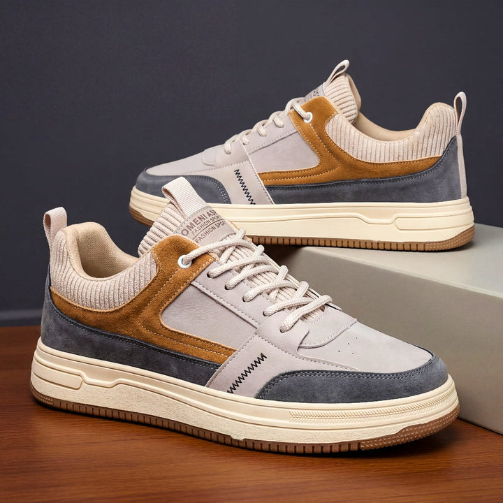 Men's Suede Sneakers – Retro Leather Trainers – Cushioned – view 5