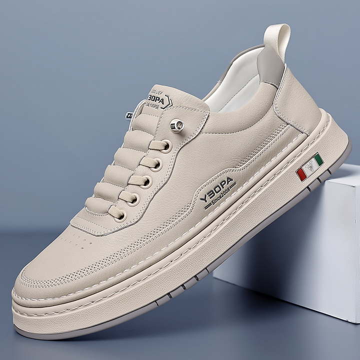 Men's Leather Trainers – Cushioned Everyday Sneakers – view 6
