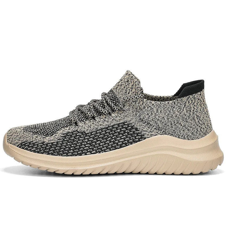 Men's Knit Mesh Trainers – Cushioned Everyday Walking Shoes – view 3