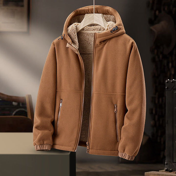 Men's Wool-Blend Hoodie – Sherpa-Lined Full-Zip for Cold Days – view 6