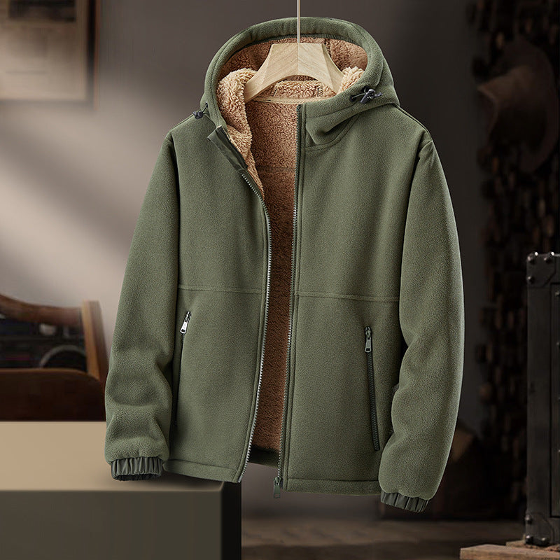 Men's Wool-Blend Hoodie – Sherpa-Lined Full-Zip for Cold Days – view 7