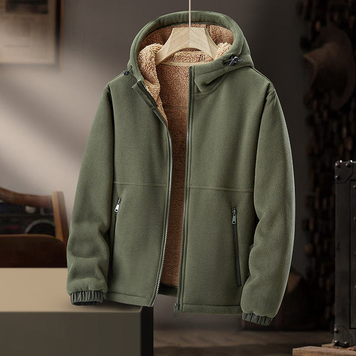 Men's Wool-Blend Hoodie – Sherpa-Lined Full-Zip for Cold Days – view 7