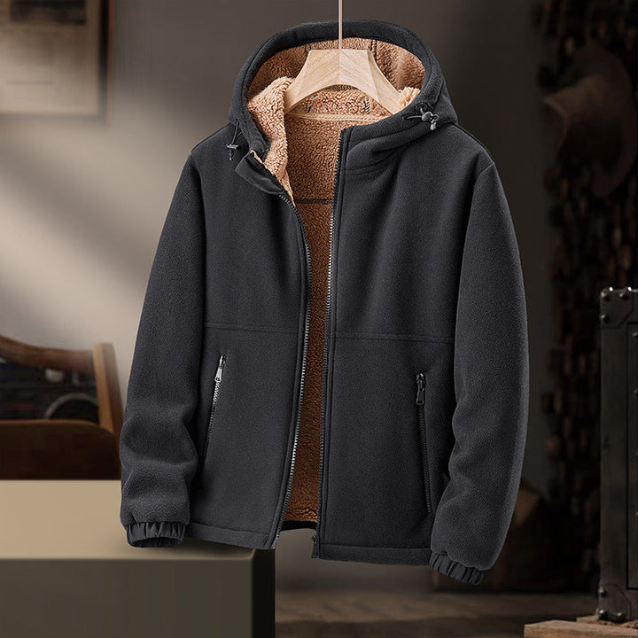 Men's Wool-Blend Hoodie – Sherpa-Lined Full-Zip for Cold Days – view 8