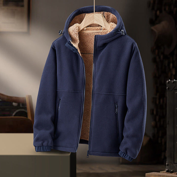 Men's Wool-Blend Hoodie – Sherpa-Lined Full-Zip for Cold Days – view 9