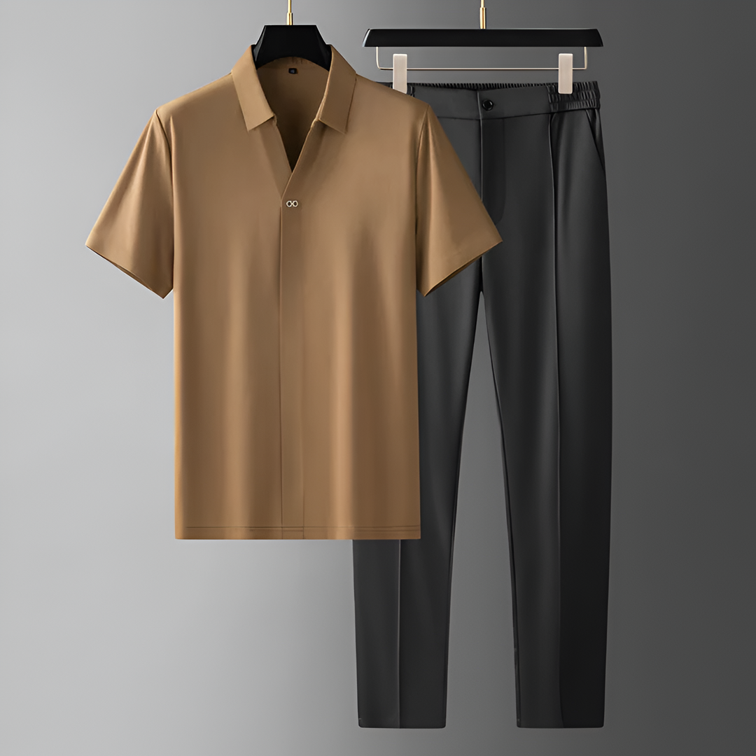 Men's Modal Lounge Set – Soft Tailored Two-Piece Comfort – view 2