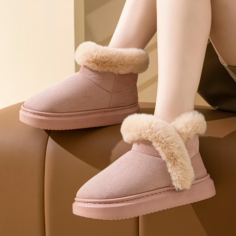 Women's Arctic Faux Suede Slippers – Cosy Faux Fur Lined Indoor Shoes – view 5
