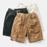 Men's Corduroy Drawstring Shorts – Soft Textured Weekend Wear