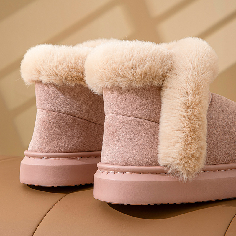 Women's Arctic Faux Suede Slippers – Cosy Faux Fur Lined Indoor Shoes – view 4