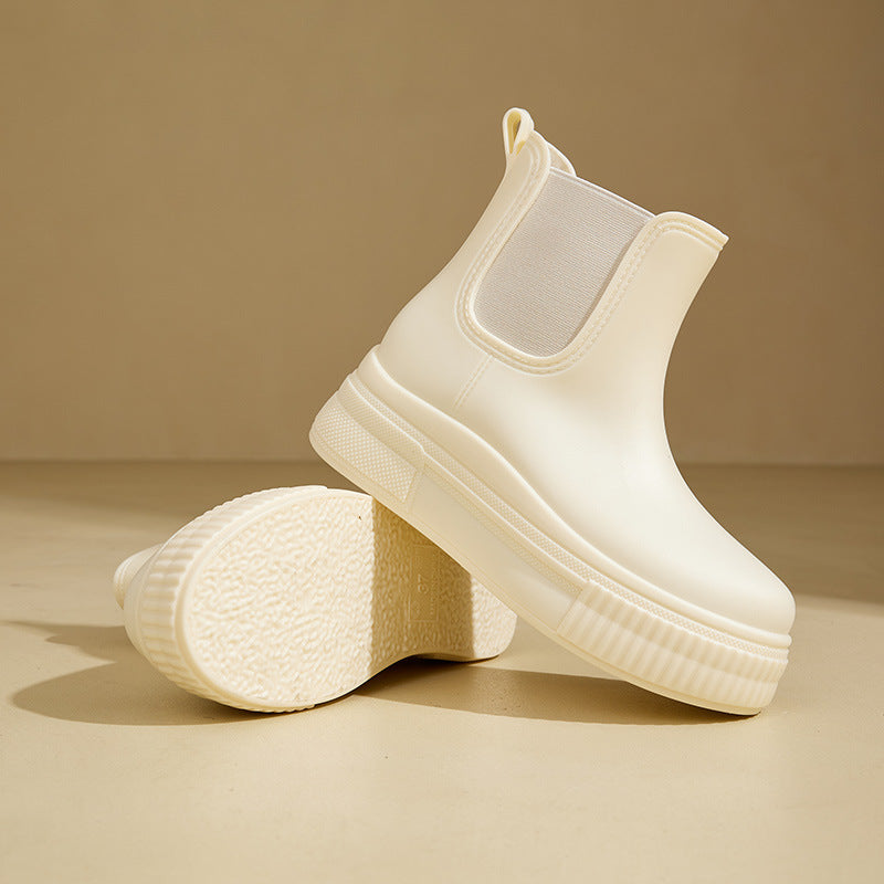 Women's Waterproof Platform Chelsea Boots – City Rain Ready
