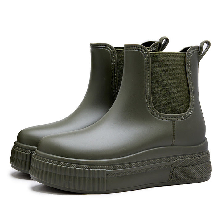Women's Waterproof Platform Chelsea Boots – City Rain Ready