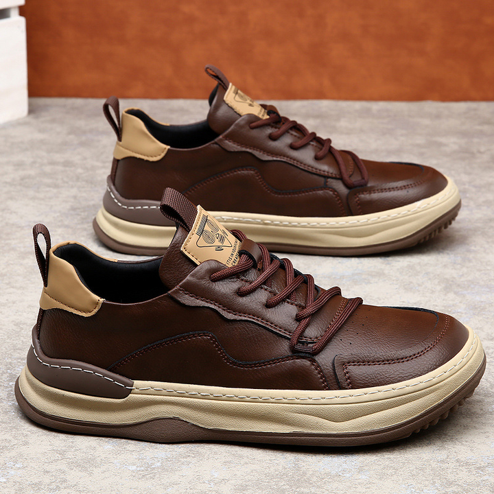 Men's Leather Trainers – Handcrafted Italian Leather Sneakers – view 3