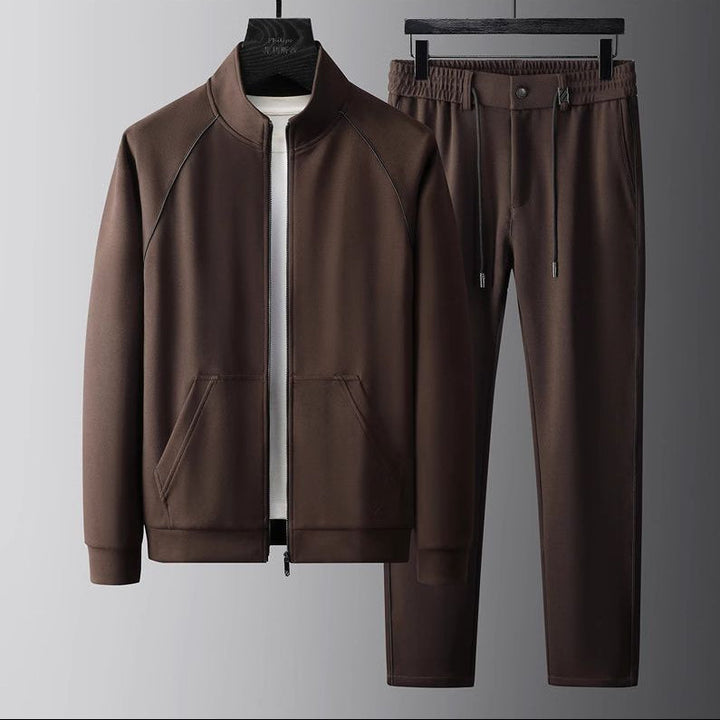 Men's Tailored Tracksuit Set – Full-Zip Jacket & Trousers – view 2