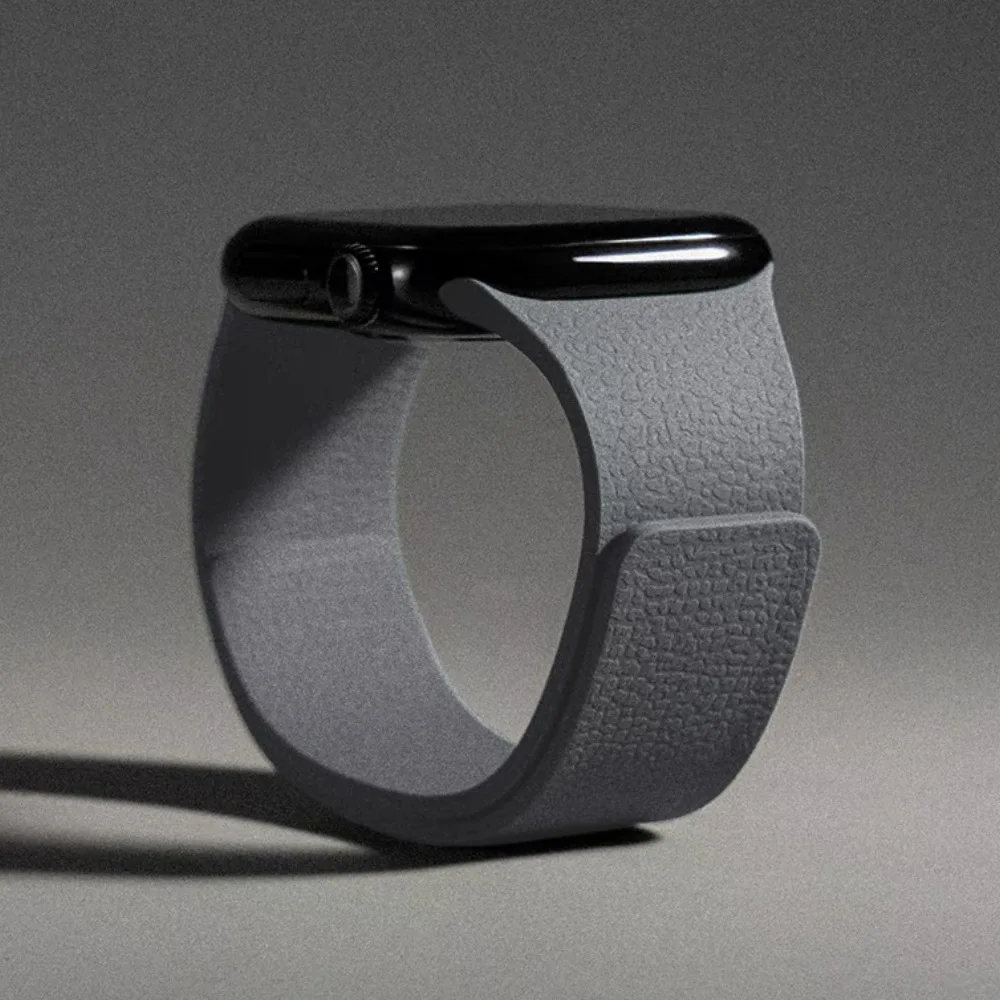 Men's Magnetic Apple Watch Band - Silicone Loop Strap – view 6