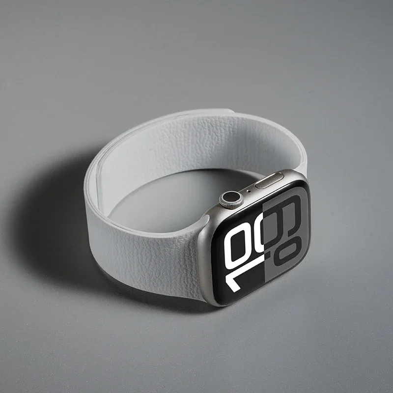 Men's Magnetic Apple Watch Band - Silicone Loop Strap – view 7