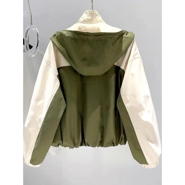 Women's Two-Tone Windbreaker Jacket – Lightweight Colour-Block Layer – view 4