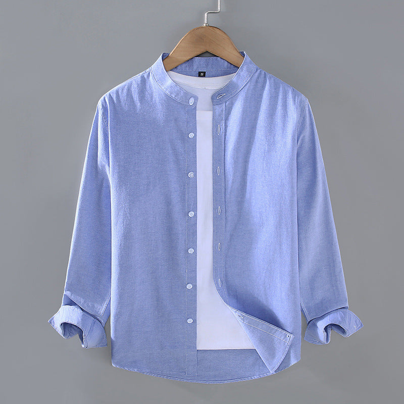 Men's Classic Collar Shirt – Soft Smart Casual Everyday Wear – Sky Blue