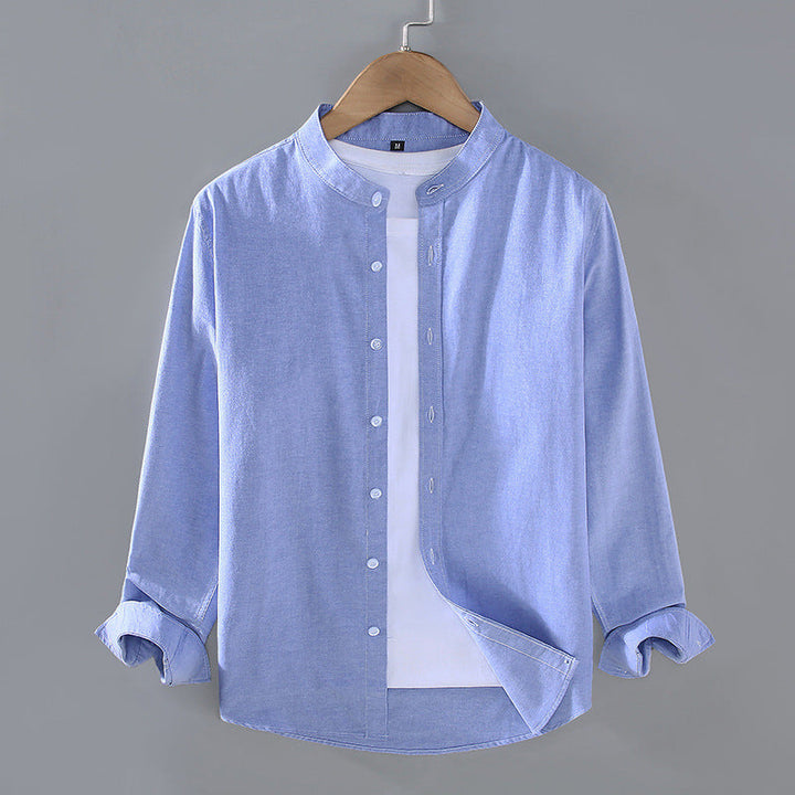 Men's Classic Collar Shirt – Soft Smart Casual Everyday Wear – Sky Blue