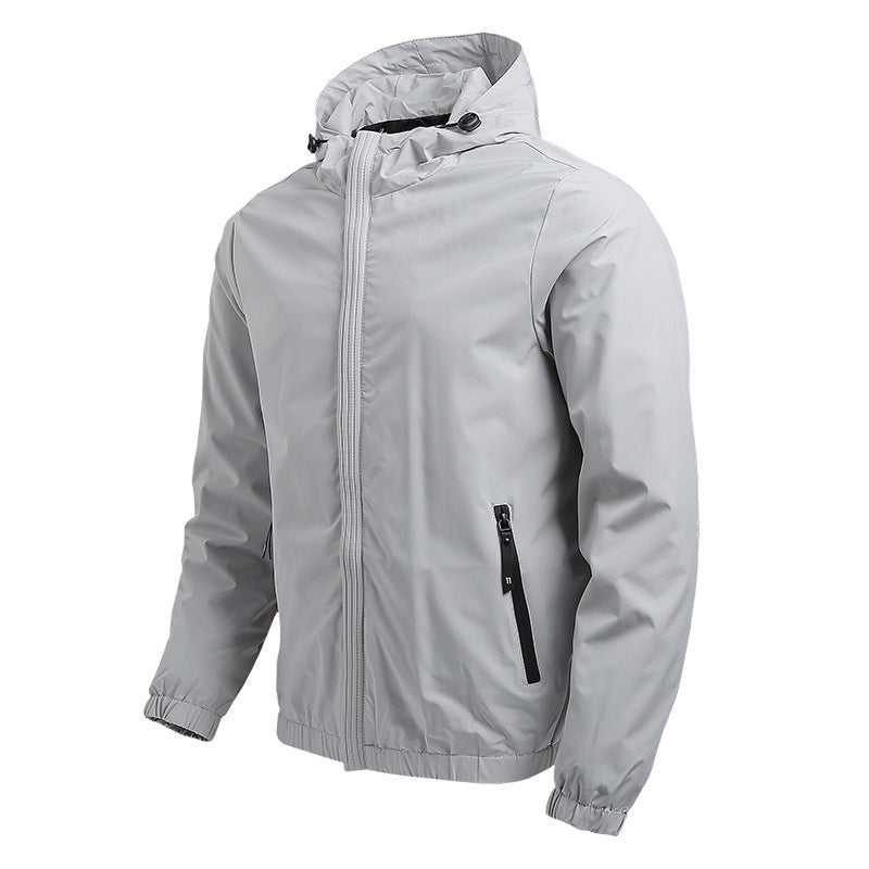 Men's Windproof Waterproof Shell Jacket – Lightweight Rain Layer – view 5