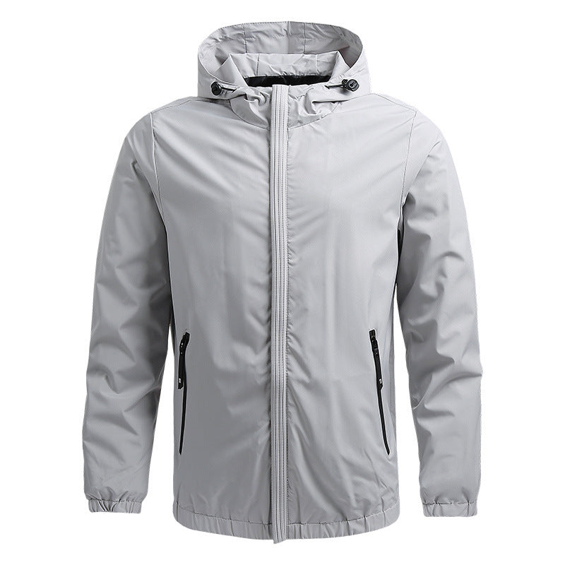 Men's Windproof Waterproof Shell Jacket – Lightweight Rain Layer – view 4