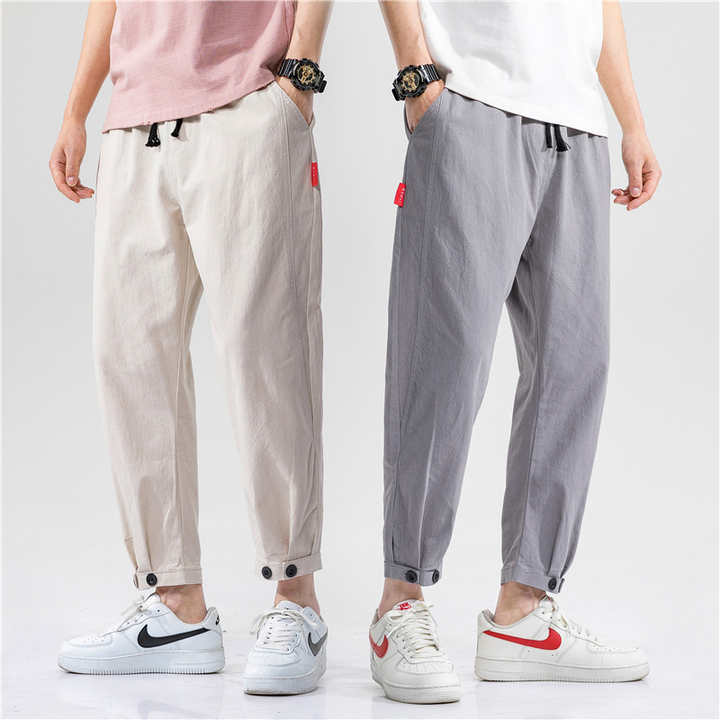 Men's Linen Blend Relaxed Trousers – Breathable Comfort – view 5