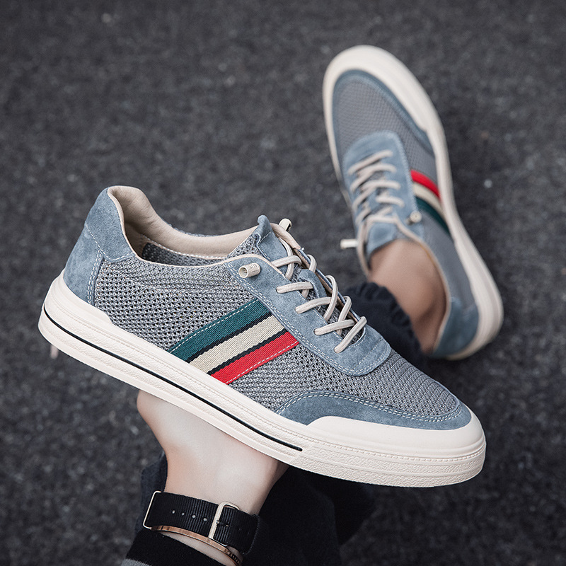 Men's Suede & Mesh Retro Trainers – Lightweight Everyday Style – view 8