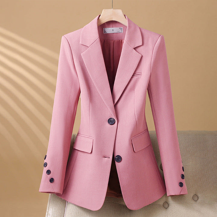 Women's Single-Breasted Tailored Blazer – Office to Evening