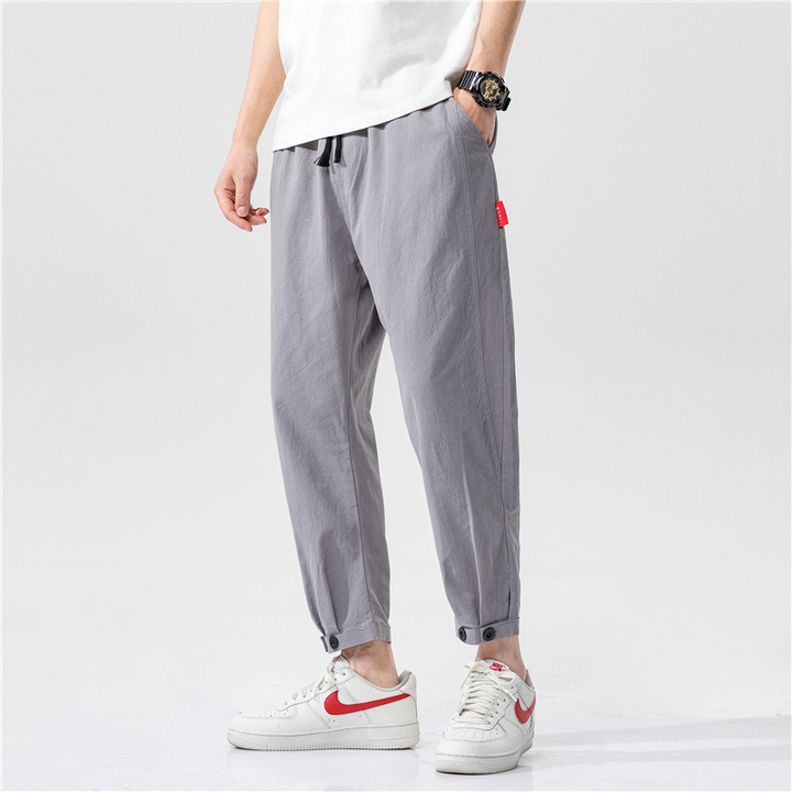 Men's Linen Blend Relaxed Trousers – Breathable Comfort – view 2