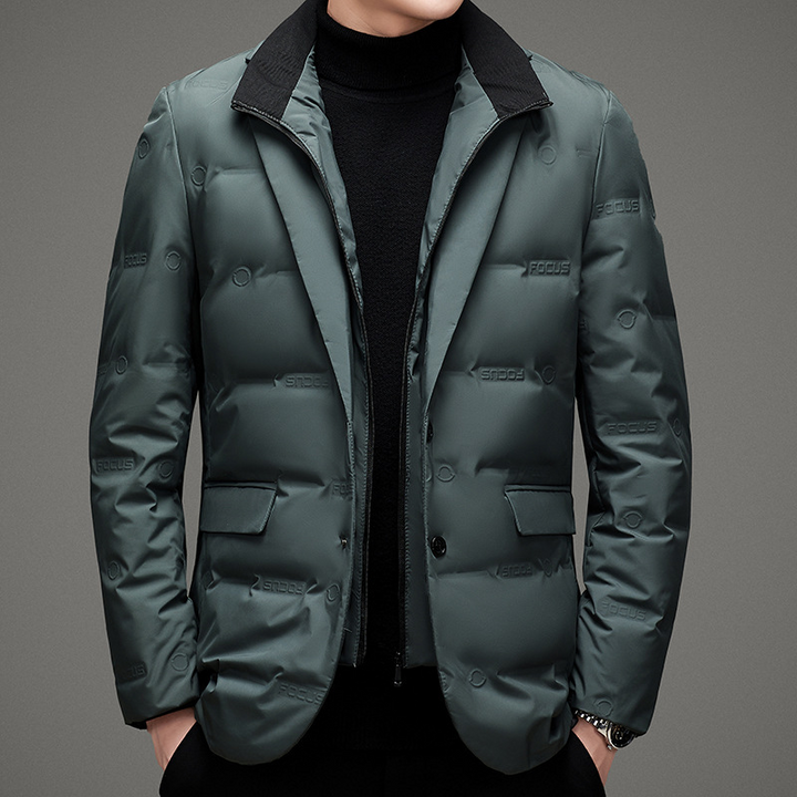 Men's Down Insulated Blazer – Tailored Warmth for the City