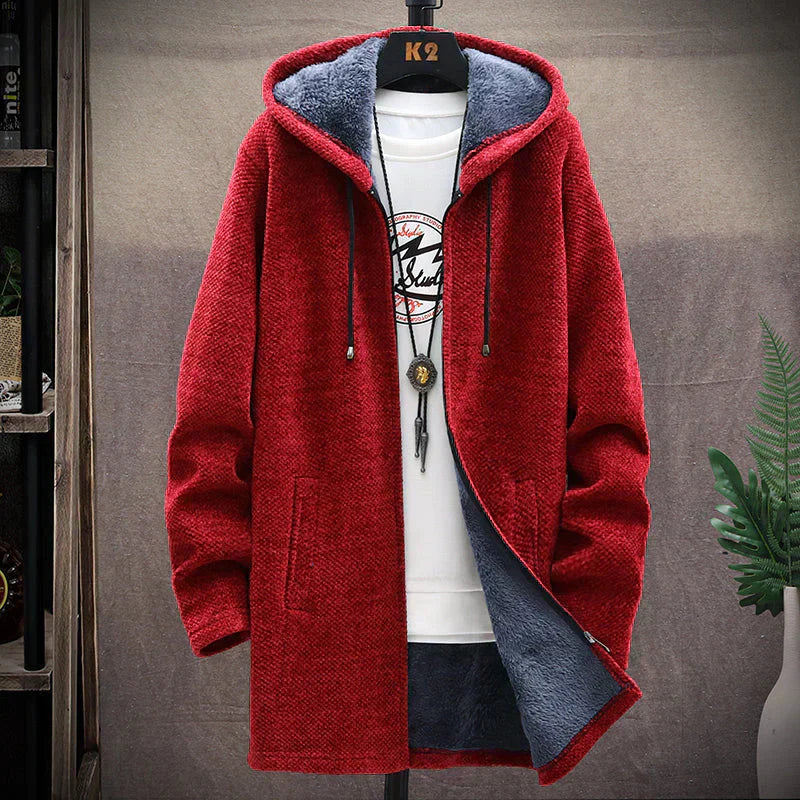 Men's Aiden Cozy Fleece-Lined Hooded Jacket - Warm Everyday Comfort