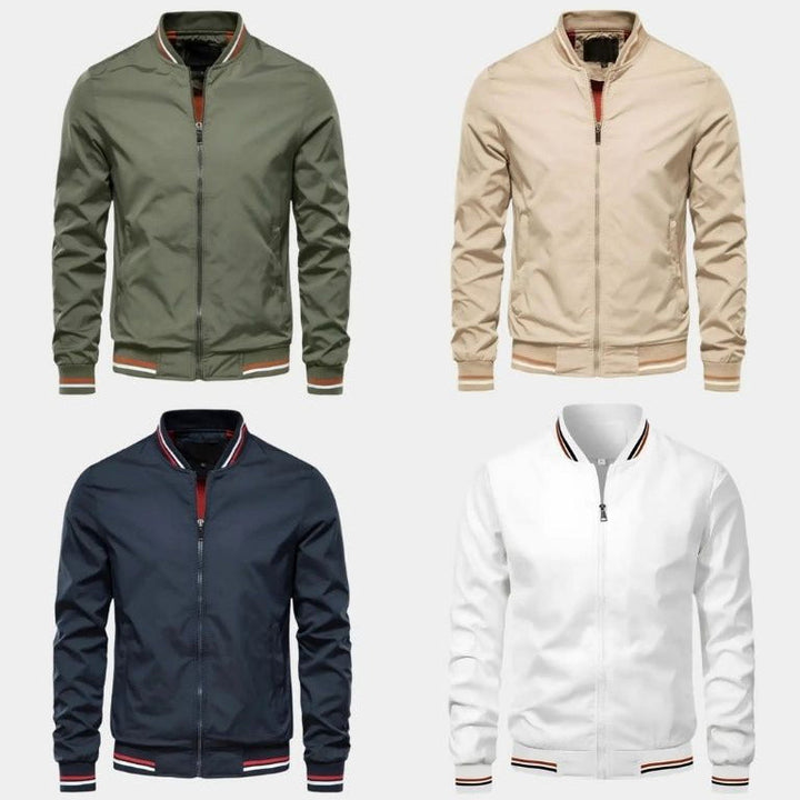 Men's Lightweight Bomber Jacket – Ribbed Smart Casual Layer – view 7