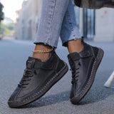 Women's Mia Leather Slip-On Trainers – Lightweight Comfort