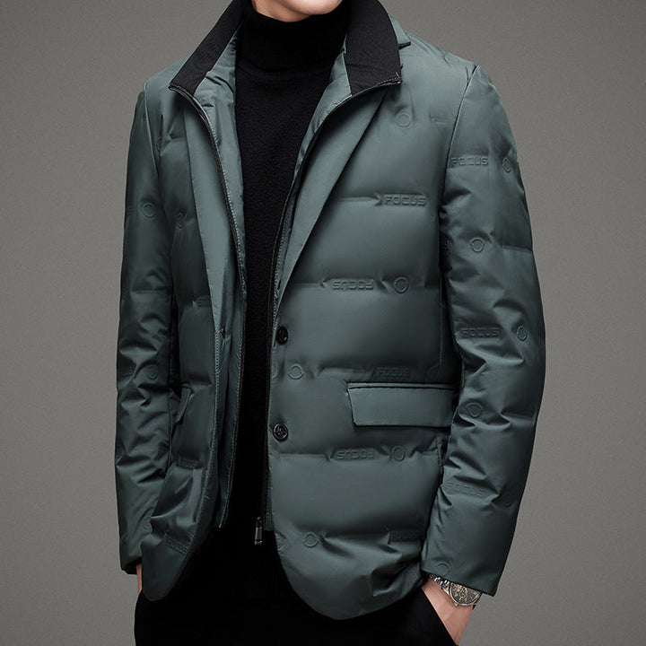 Men's Down Insulated Blazer – Tailored Warmth for the City – view 3