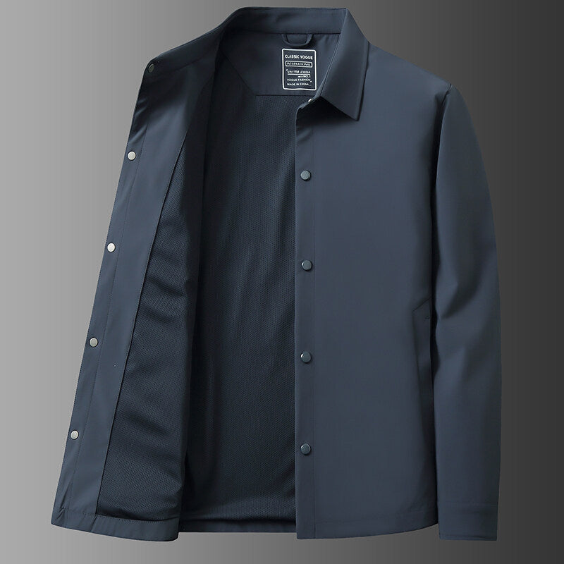 Men's Water-Repellent Snap Jacket – Lightweight Everyday Layer – view 3