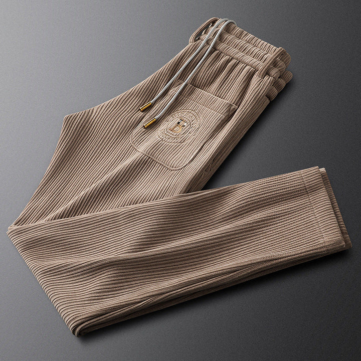 Men's Corduroy Trousers – Torino Soft Drawstring Trousers – view 7