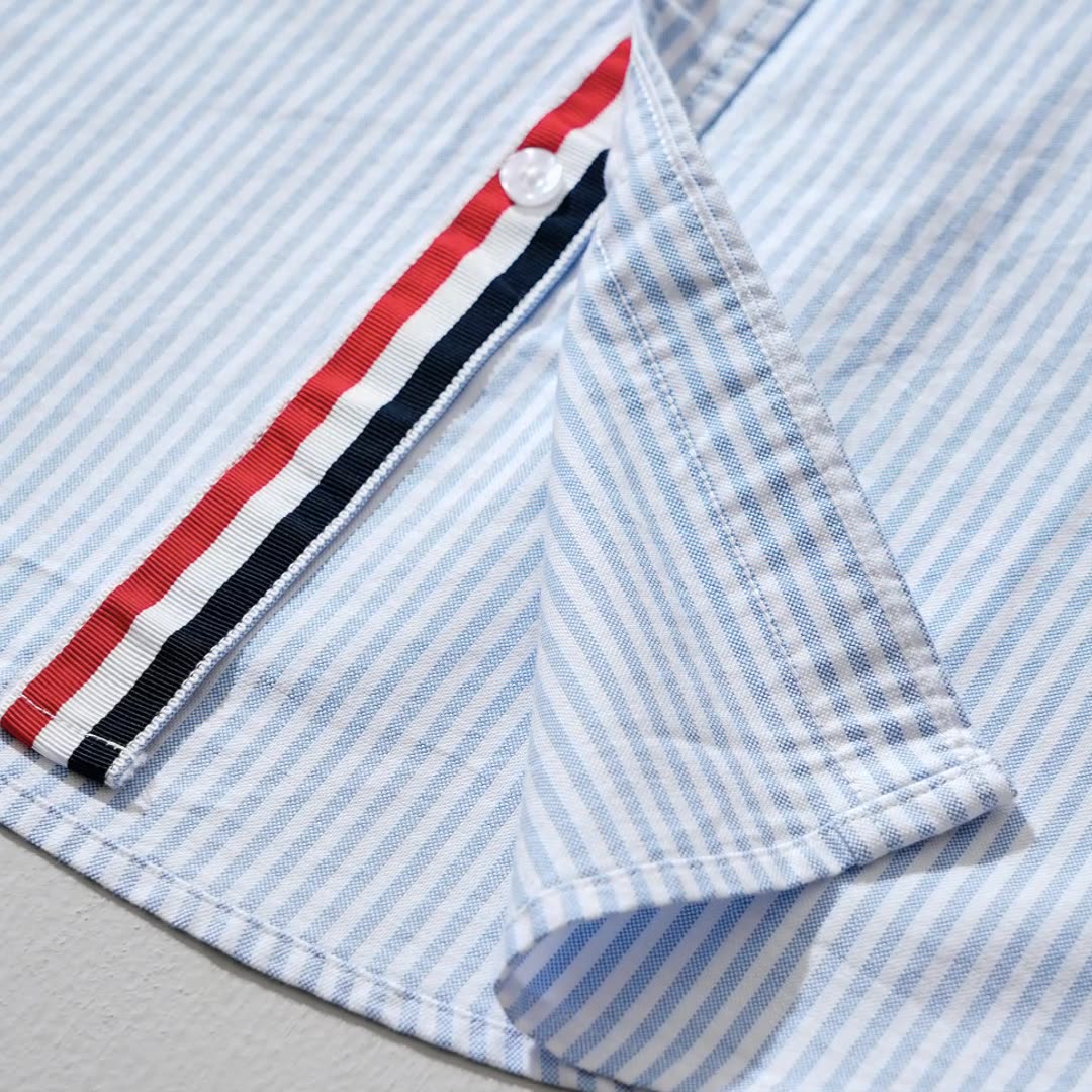 Men's Striped Linen Shirt – Lightweight Smart Casual Summer Top – view 4