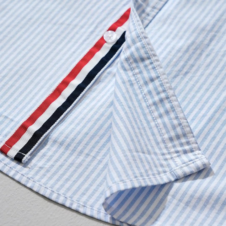 Men's Striped Linen Shirt – Lightweight Smart Casual Summer Top – view 4