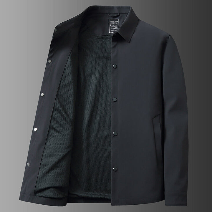 Men's Water-Repellent Snap Jacket – Lightweight Everyday Layer – view 4