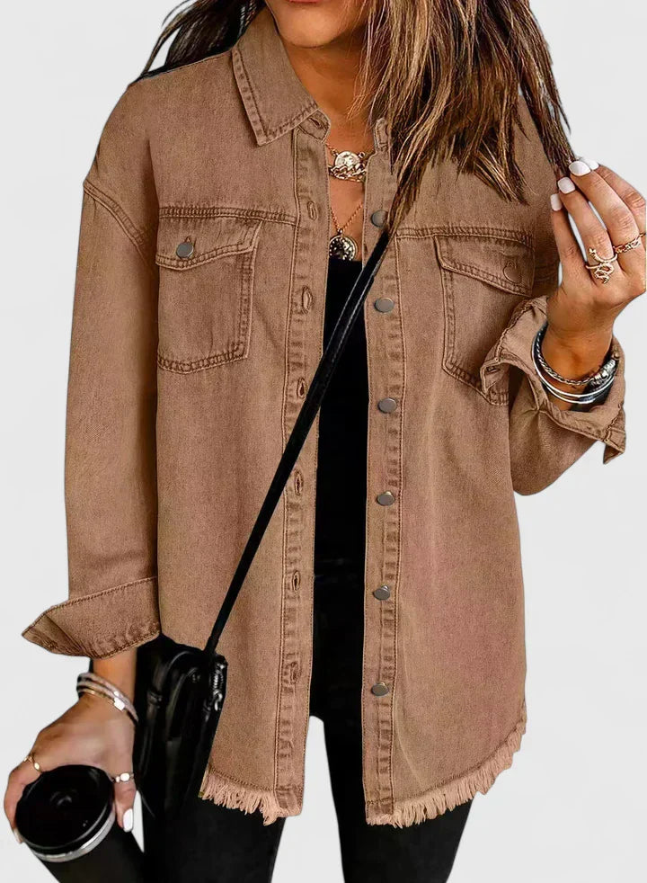 Women's Denim Jacket - Effortless Layering & Timeless Style