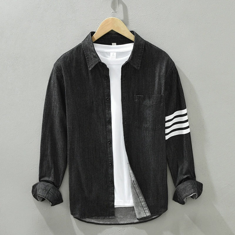 Men's Denim Shirt – Lightweight Cotton Western Shirt – view 4