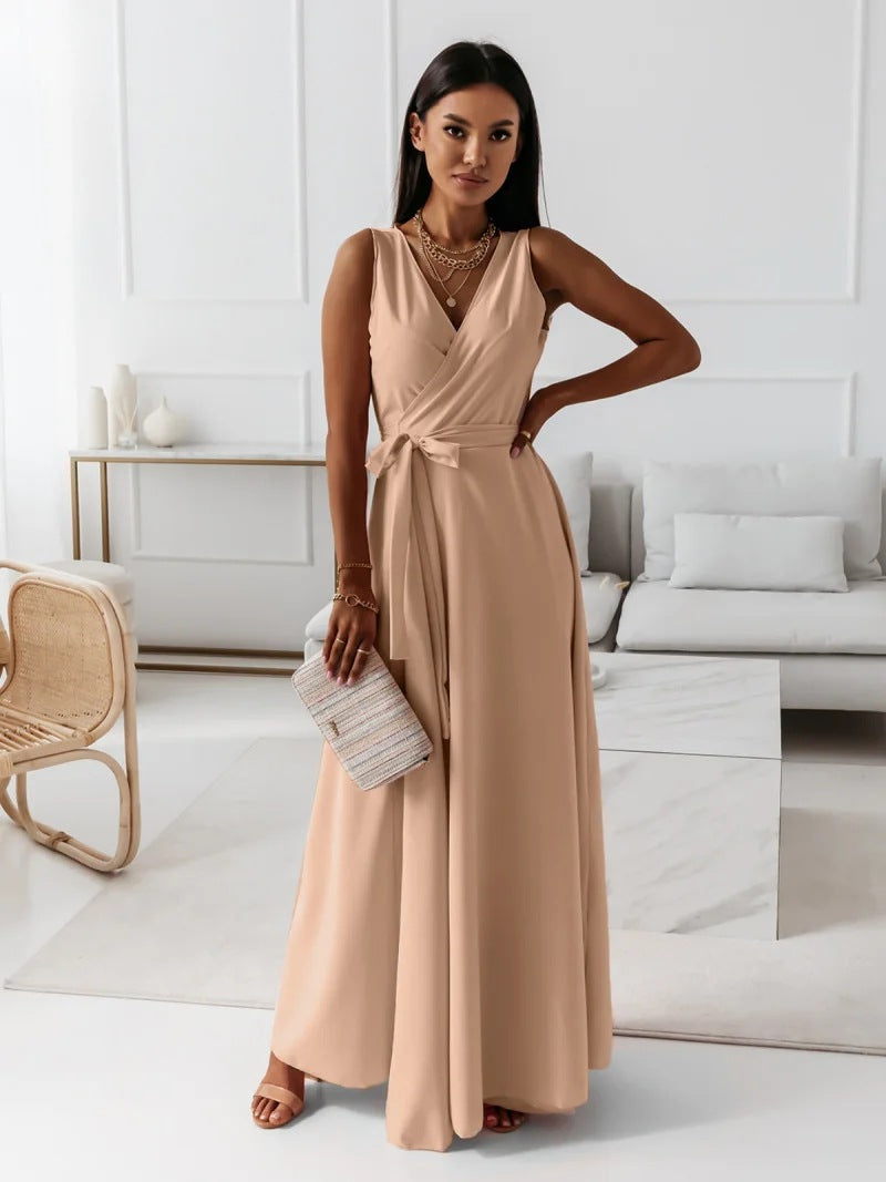 Women's Hailey Elegant Wrap Maxi Dress - Wedding Guest Ready