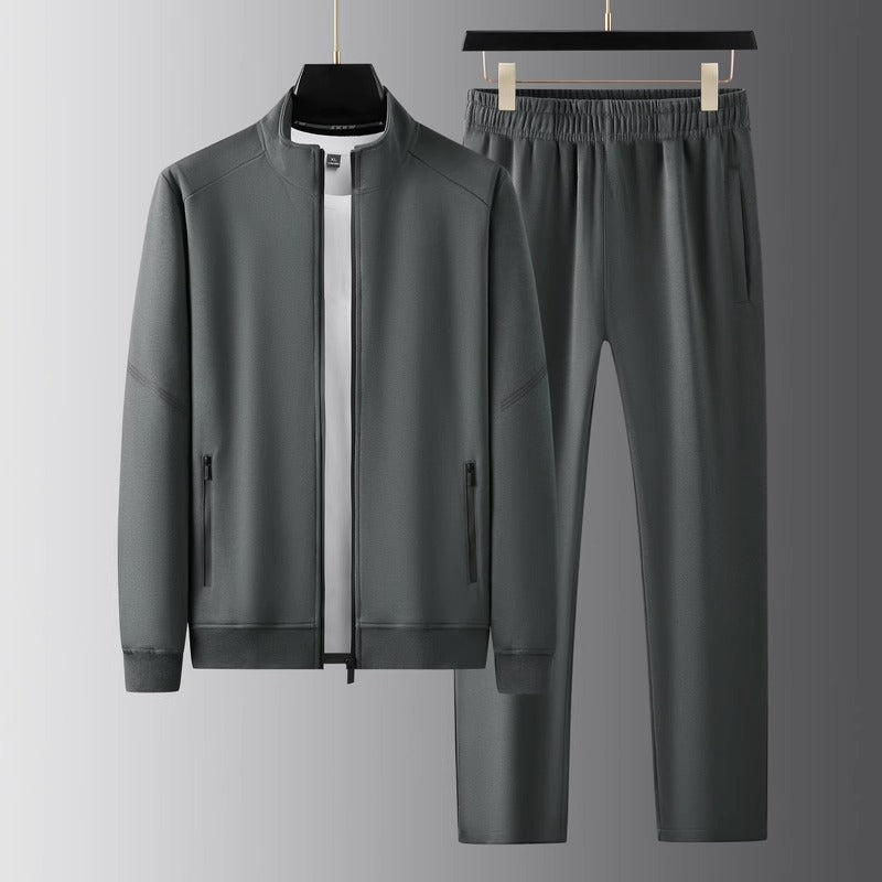 Men's Lycra Tracksuit – Sleek Tailored-Fit Zip-Up Two-Piece – view 3